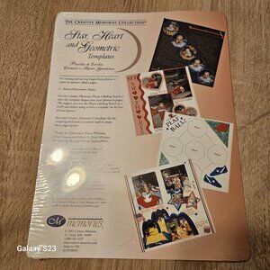 2001 Creative Memories Star, Heart and Geometric Stencil Templates